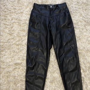 Zara leather pants